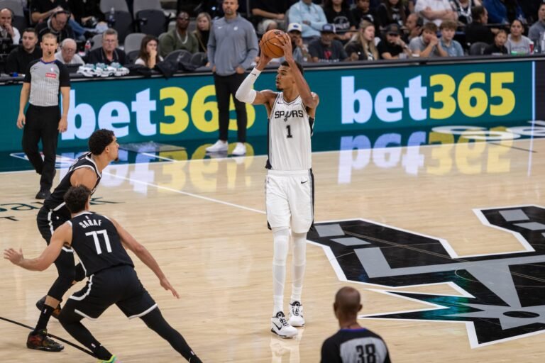 Victor Wembanyama makes NBA background at Spurs home opener