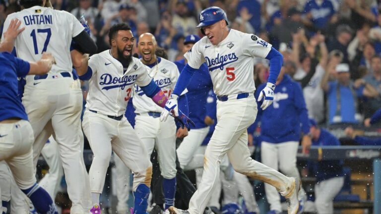 Freddie Freeman’s homer provides Dodgers lead in Globe Collection– NBC 5 Dallas-Fort Well Worth
