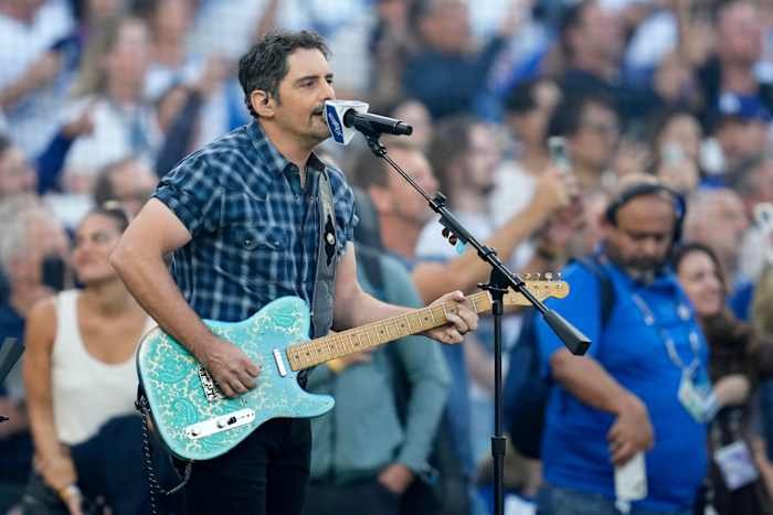 Brad Paisley claims he’s ‘Mr. Even More Baseball’ after carrying out at an additional Globe Collection marathon video game